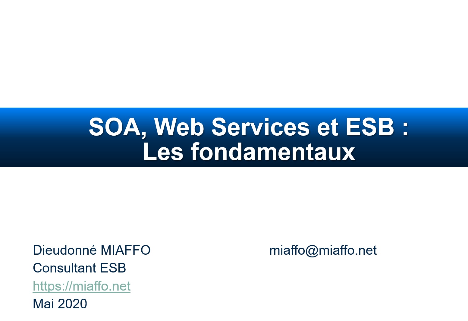 Soa web services et esb les fondamentaux miaffo net